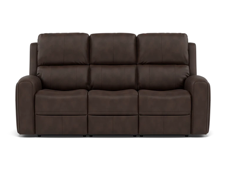 Flexsteel Landon Leather Zero Gravity Fully Loaded Reclining Sofa